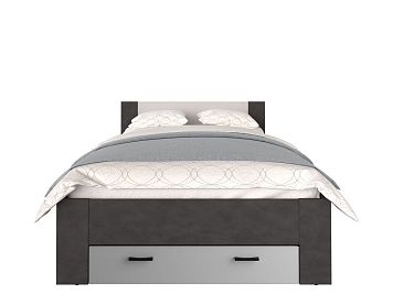 Кровать  LOZ120х200  цвета матера/ серый