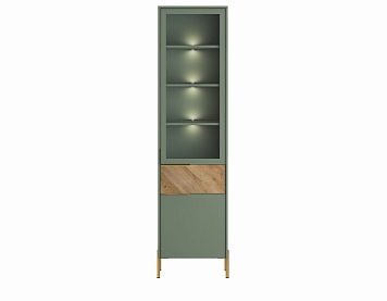 Шкаф REG1W1D1S цвета дымчатый зеленый