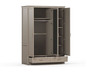 Шкаф SZF2D1L2S цвета глиняный cерый