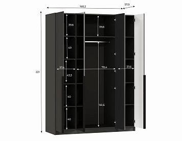 Шкаф SZF2D2L цвета графит