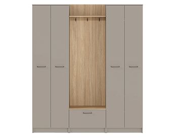 Шкаф SZF4D1K/360 цвета глиняный серый / дуб урбан янтарный