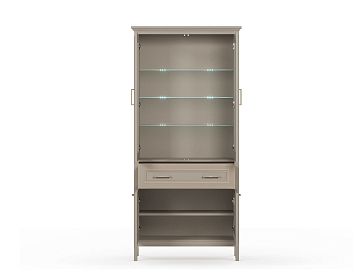 Шкаф REG2W2D1S цвета глиняный cерый