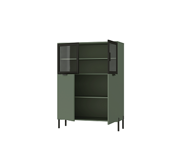 Шкаф REG2W2D/140 цвета дымчатый зеленый