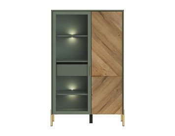 Шкаф REG1W1D/140 цвета дымчатый зеленый