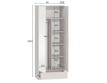 Шкаф SZF1D1L1S цвета кашемир