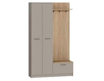 Шкаф SZF2D1K/360 цвета глиняный серый / дуб урбан янтарный